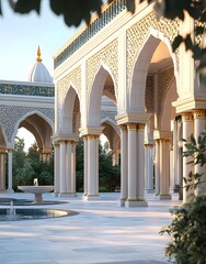 Wall Mural - Mosque Courtyard Architecture