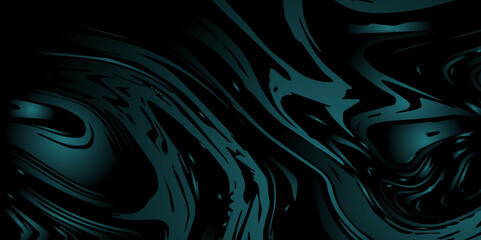 Wall Mural - abstract pattern black and blue marble texture and background. liquify swirl blue and black color ar