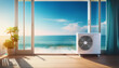 © Beste stock - Refreshing ocean breeze in the flat, AC unit, invigorating aroma and purifying air flow.