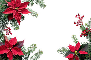 Wall Mural - png christmas corner arrangement christmas flower backgrounds.