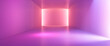 © Nasim - abstract blur background with pink color and room style ,3d rendering of empty violet abstract minimal concept background