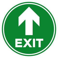 Wall Mural - Exit Arrow Up Symbol Sign, Vector Illustration, Isolate On White Background Label. EPS10