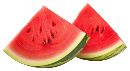 Canvas Print - PNG Watermelon slice fruit plant.