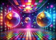 © kittipon - Blast from the Past - retro aesthetics, disco lights, bright neon