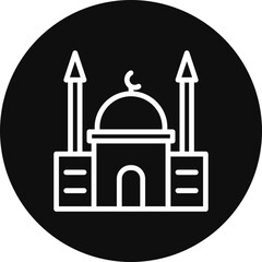 Poster - Mosque Vector Icon Design