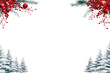 © Rawpixel.com - PNG Christmas theme border backgrounds outdoors nature.