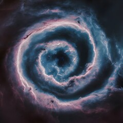 Wall Mural - spiral galaxy in space .Generative AI	