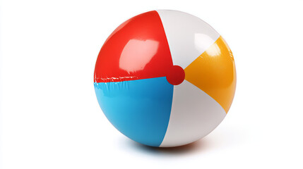 A beach ball set against a white background.