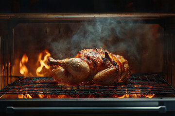 Wall Mural - Grilled roasted whole Chicken