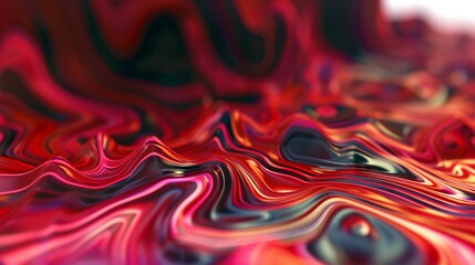 Poster - abstract red background with different patterns of different colors