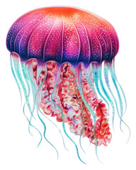 Poster - PNG Jellyfish animal invertebrate transparent.