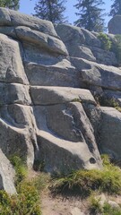 stone mountain, mountain of stones