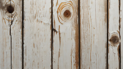 Canvas Print - whitewashed wood planks, featuring a light,