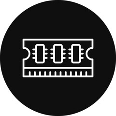 Ram Memory Vector Icon Design