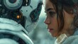 © Artem - a glimpse of the future,woman and robot