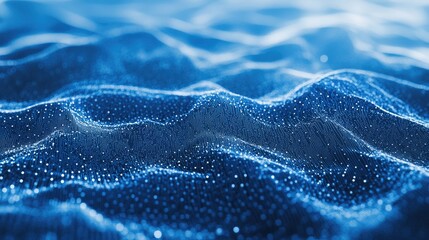 Poster - Blue Water Surface Close Up