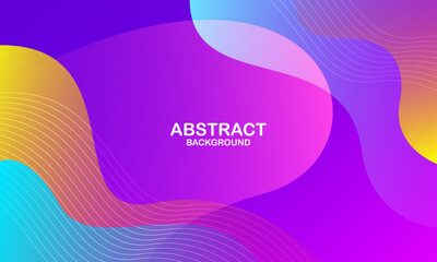 Poster - Abstract colorful background with wave. Eps10 vector