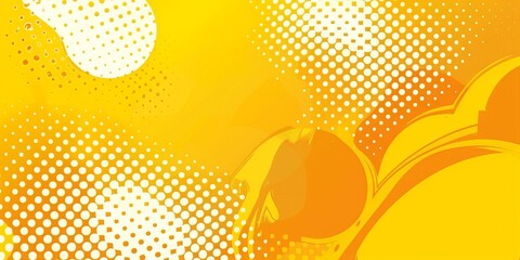 Wall Mural - Modern yellow pop art background