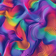 © Isaiah - abstract colorful waves texture pattern design vibrant rainbow psychedelic fluid art background gradient 3d light bright swirl modern decor dynamic digital