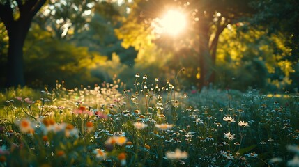 Brooklyn Botanic Garden meadow in 2023 : Generative AI