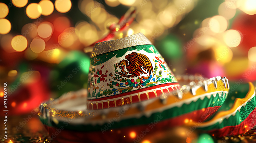 Sombreros De Fiesta Y Confeti Representación De Sombreros De Festa En