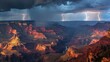 © Nusa art - Grand Canyon Lightning Storm