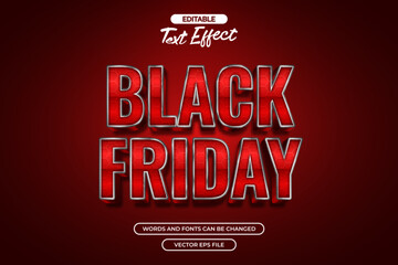 Wall Mural - Black friday editable text effect 