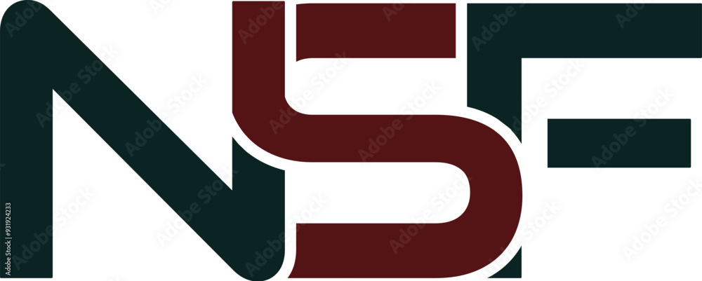 Creative NSF logo design. Simple FSN logo vectors. Alphabet NS vectors ...
