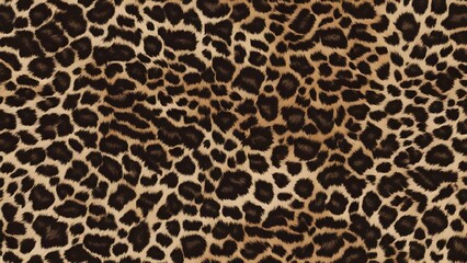 Wall Mural - 
leopard background wild cat skin texture, real hairy print