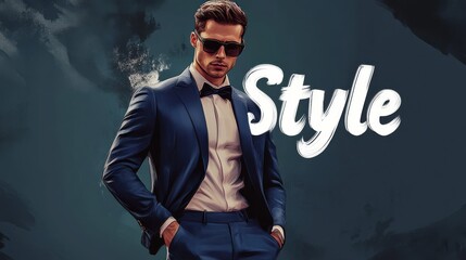 Fashion banner with word style