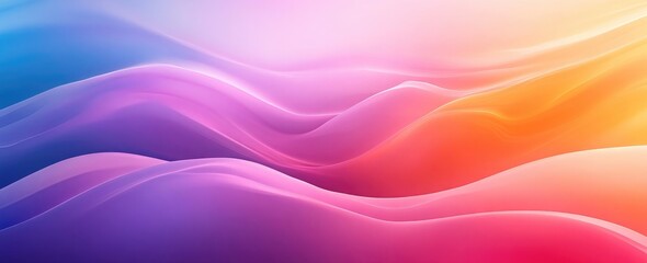 Abstract gradient background with smooth, vibrant colors and wavy lines, creating an elegant wallpaper design.