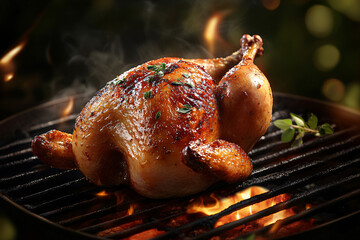 Wall Mural - Grilled roasted whole Chicken