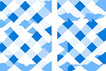 Poster - seamless blue and white pattern