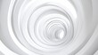 © -Quantum Pixels- - Abstract architectural background featuring a 3D rendering of a white circular tunnel structure representing a unique engineering concept
