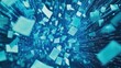© @desy - Abstract Blue Digital Data Flow