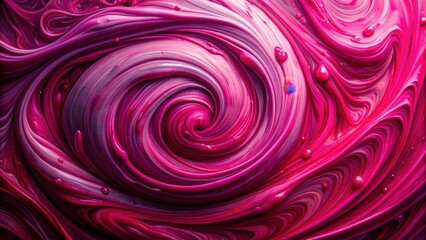 Sticker - Close up of swirling magenta paint , vibrant, liquid, abstract, background, texture, artistic, colorful, vibrant, swirl, blend