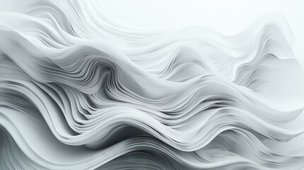 Poster -   A white background with wavy lines appears four times