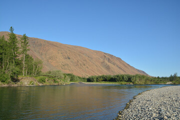 Wall Mural - The Sob River in the Polar Urals.