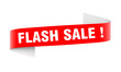 © tiero - Bold red flash sale banner with white text on transparent background