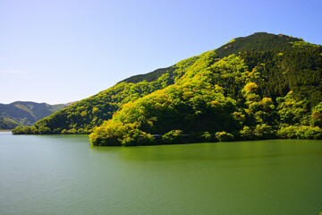 Sticker - 丹沢湖 神奈川県山北町の風景
