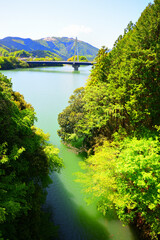 Canvas Print - 丹沢湖 神奈川県山北町の風景
