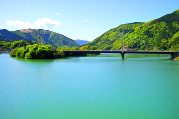 Sticker - 丹沢湖 神奈川県山北町の風景
