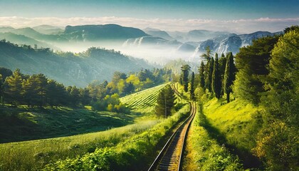 Canvas Print - morning in the forest