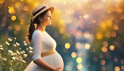 Wall Mural - pregnant woman