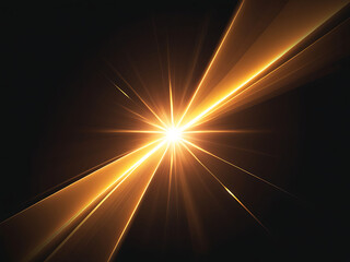 Wall Mural - Flare light, effects sunlight, lens flare, light leaks, warm sun rays light effects, overlays or golden flare isolated on black background. effect, sunlight, ray, glow, bright, shine, sun. ai