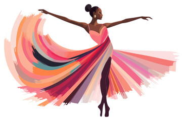 Canvas Print - PNG Dancing drawing ballet adult.