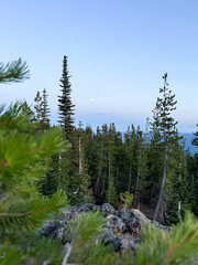 Afternoon view of blue sky at Mount Saint Helens in Washington