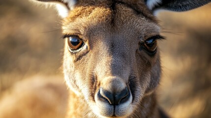 Wall Mural - Close-Up Portrait of a Kangaroo