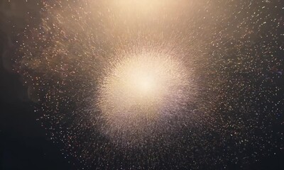 Wall Mural - High-Resolution Abstract Particle Explosion