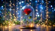 © Artful Stock - Enchanted Rose Under Glass Dome, Fairy Tale , Fantasy , Romance , Belle